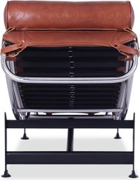 LC4 Style Chaise Longue Premium Leather/Tan image.