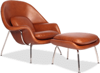 Womb Chair Premium Leather/Dark Tan image.