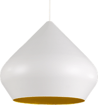 Beat Pendant Light - Stout White / Gold image.