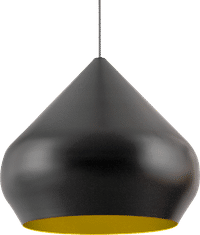 Beat Pendant Light - Stout Black / Gold image.