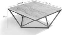 Jasmine Coffee Table  White Marble image.