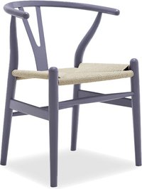 Wishbone (Y) Chair - CH24 Lacquered/Purple image.