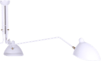 MCL R3 - Three Arm Casquette Ceiling Lamp White image.