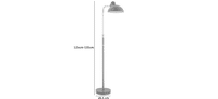 Kaiser Idell Style Floor Lamp Black image.
