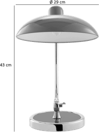 Kaiser Idell Style Table Lamp Orange image.