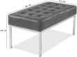 Knoll 2 seats  bench Premium Leather/Black  image.
