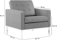Knoll Armchair Wool/Black image.