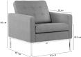 Knoll Armchair Wool/Grey image.