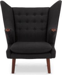 Teddy Bear Chair Wool/Black image.