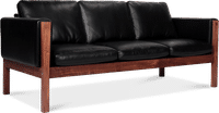 CH163 3 Seater Sofa American Walnut/Black  image.