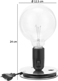 Lampadina Style Lamp White image.