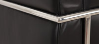 LC2 Style Petit - 2 Seat Sofa Black image.