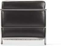 LC2 Style Petit - 3 Seat Sofa - Black Leather  Black image.