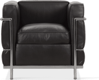 LC2 Style Petit Confort Armchair Black image.