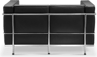 LC2 Style 2 Seater Sofa Black image.