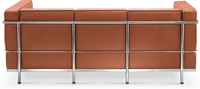 LC2 Style 3 Seater Sofa Cognac image.