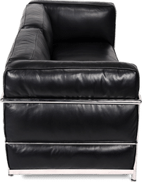 LC3 Style 2 Seater Grand Sofa  Black  image.