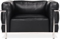 LC3 Style Grand Confort Armchair Black  image.