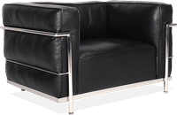 LC3 Style Grand Confort Armchair Black  image.