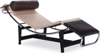LC4 Style Chaise Longue - Special Edition Faux Leather/Beige image.