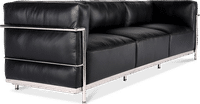 LC3 Style 3 Seater Grand Sofa Black  image.