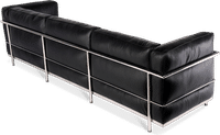 LC3 Style 3 Seater Grand Sofa Black  image.