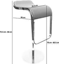 LEM Barstool Black image.