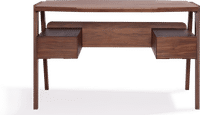 Leonie Desk Compact Walnut Veneer image.