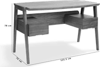 Leonie Desk Compact Walnut Veneer image.