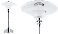 PH 2/1 Style Table Lamp Chrome image.