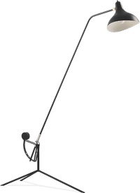 Mantis BS1L Style Floor Lamp Black image.