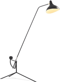 Mantis BS1L Style Floor Lamp Black image.