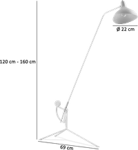Mantis BS1L Style Floor Lamp Black image.