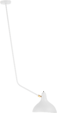 Mantis BS4 Style Ceiling Lamp White image.