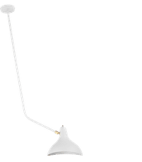 Mantis BS4 Style Ceiling Lamp White image.