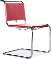 Mart Stam Chair Premium Leather/Red image.