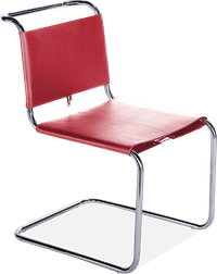Mart Stam Chair Premium Leather/Red image.