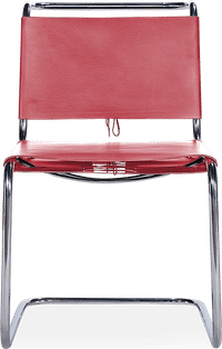 Mart Stam Chair Premium Leather/Red image.