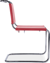 Mart Stam Chair Premium Leather/Red image.