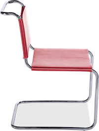 Mart Stam Chair Premium Leather/Red image.