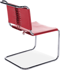 Mart Stam Chair Premium Leather/Red image.
