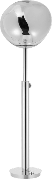 Melt Style Floor Lamp Chrome image.
