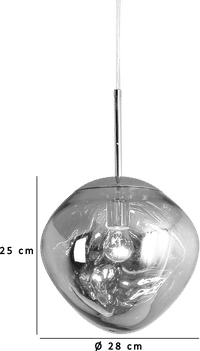 Melt Pendant Lamp  Melt Red Copper/Small image.