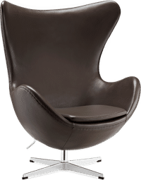The Egg Chair Premium Leather/With piping/Mocha image.