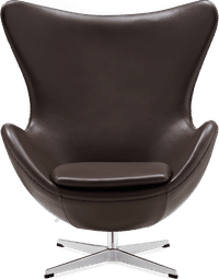 The Egg Chair Premium Leather/With piping/Mocha image.