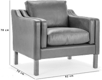 Mogensen 2122 Arm Chair  Mocha image.