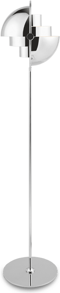 Multi-Lite Style Floor Lamp Chrome image.