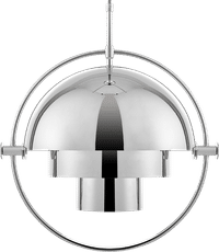 Multi-Lite Pendant Lamp Chrome image.