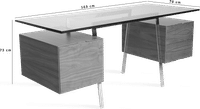 Niels Bendtsen Style Desk - Walnut Walnut Veneer image.