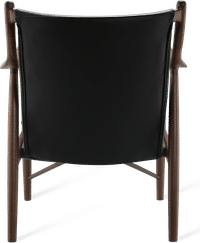 No. 45 Chair Black/Italian Leather/Walnut image.